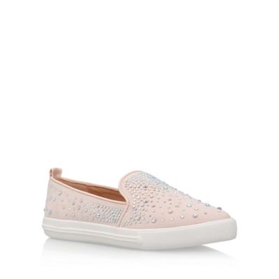 Natural 'Lydia' flat slip on sneakers